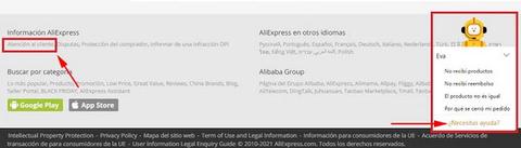 contacto aliexpress españa