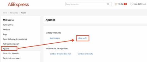 como encontrar id usuario aliexpress