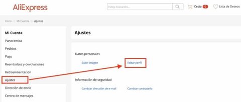 como encontrar id usuario aliexpress
