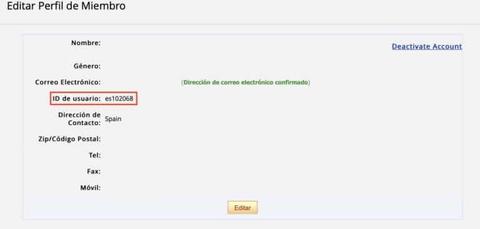 que es el id usuario aliexpress