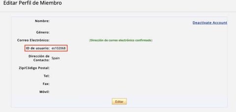 que es el id usuario aliexpress