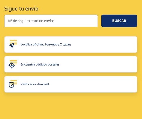 en que oficina correos esta pedido aliexpress