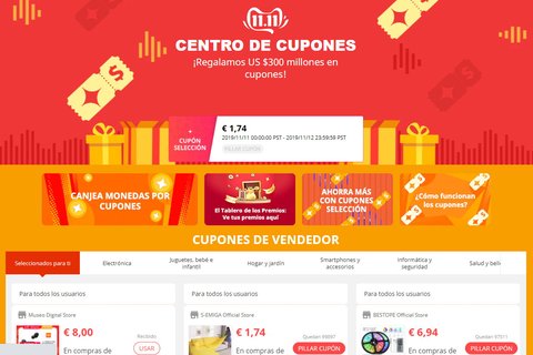 cupones aliexpress 11 11