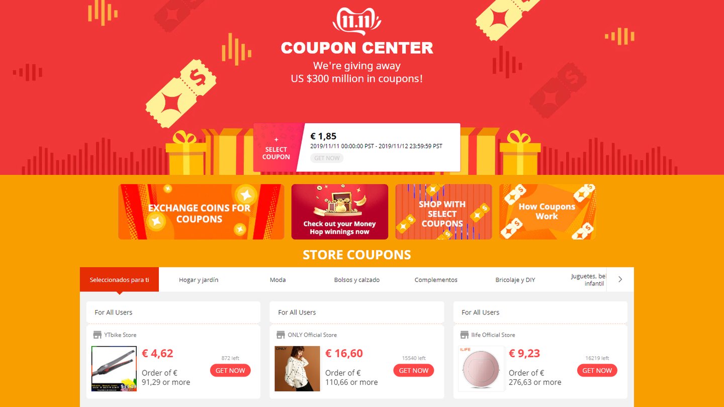 cupones black friday aliexpress