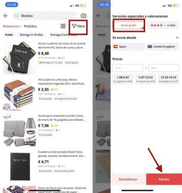 envios gratis app aliexpress