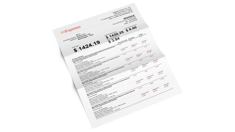 conseguir factura de aliexpress