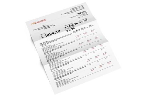 conseguir factura de aliexpress