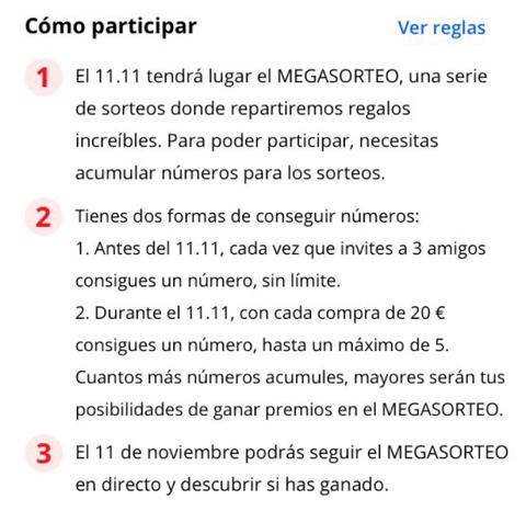 megasorteo aliexpress 11 11 como participar