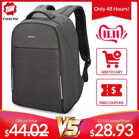 tigernu morral de 2019 de moda 15 6 ordenador port til anti robo dise o hombres