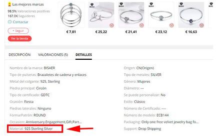 clones pandora baratos aliexpress