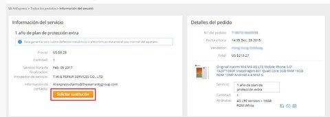 como solicitar garantia aliexpress plaza segunda forma