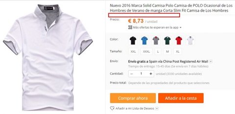 polo hombre barato aliexpress