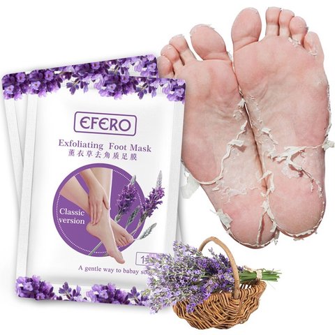 belleza mascarilla exfoliadora de pies