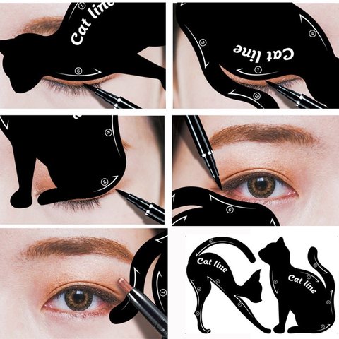 belleza plantilla de maquillaje para ojos