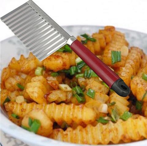cocina cortador de patatas ondulado