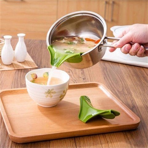 cocina servidor antiderrames para olla y sarten
