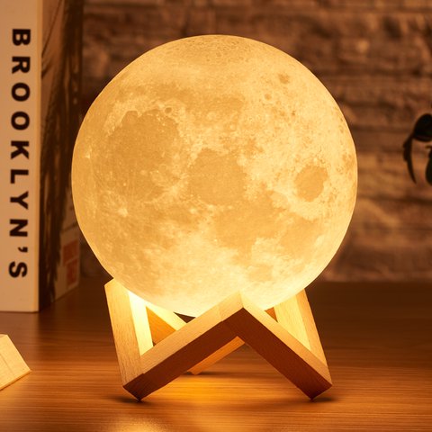 hogar lampara 3d luna