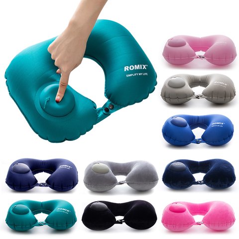 viajes almohada inflable