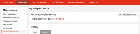 como usar tarjeta regalo aliexpress