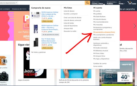 como cancelar amazon prime 1