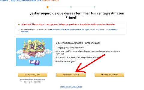 como cancelar amazon prime 4