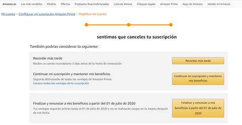 como cancelar amazon prime 6