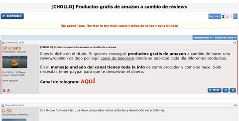 forocoches reviews falsas
