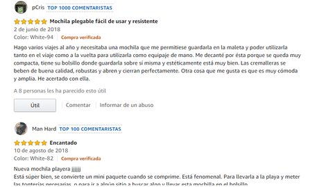 opiniones falsas auriculares mochila