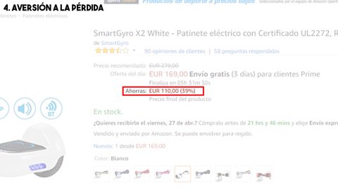 aversion a la perdida ahorro amazon