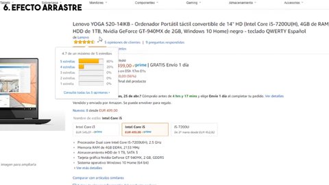 efecto arrastre reviews amazon