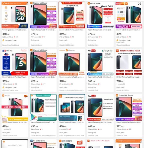 precio aliexpress