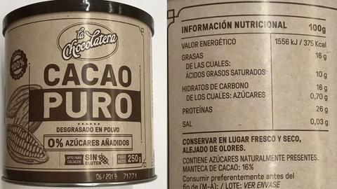 mi opinión sobre el cacao puro de mercadona ingredientes, precio y comparativa con el de valor