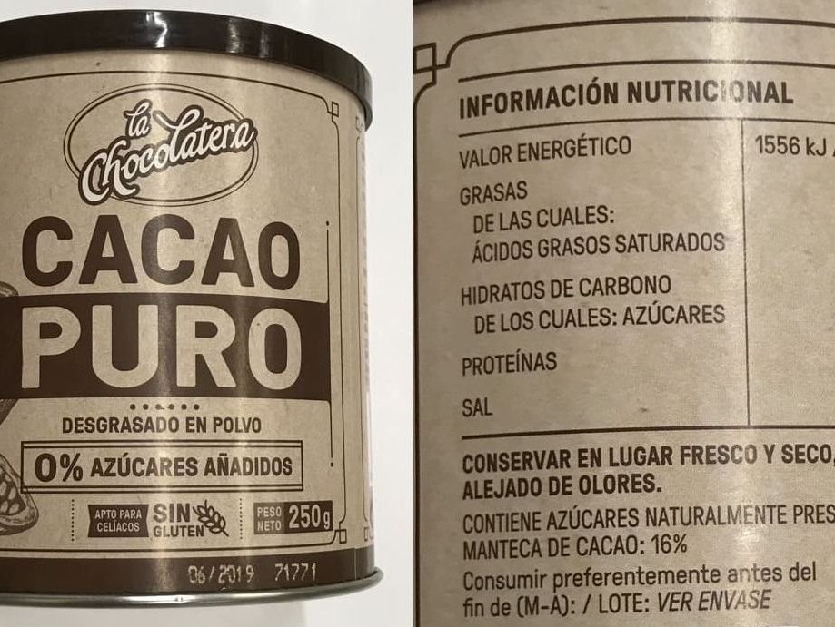 Mi opinión sobre el cacao puro de Mercadona: ingredientes, precio y  comparativa con el de valor