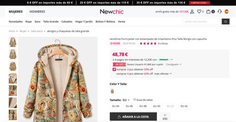 newchic comprar