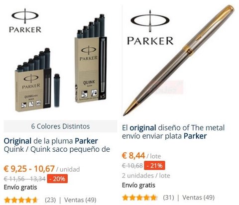 boligrafos parker originales