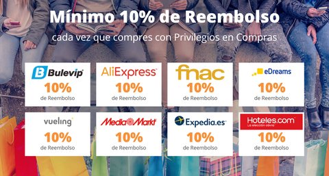 privilegios en compras reembolso 10 por ciento