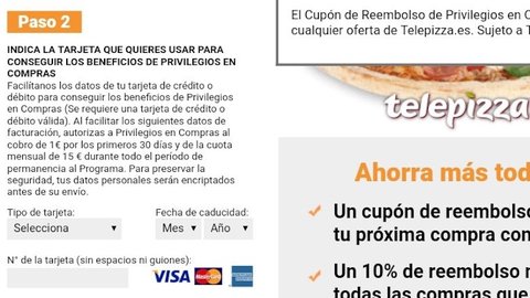privilegios en compras tarjeta