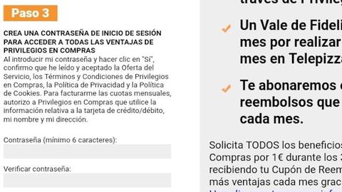 privilegios en compras usuario y contraseña