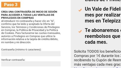 privilegios en compras usuario y contraseña
