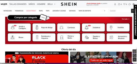 shein almacen espana