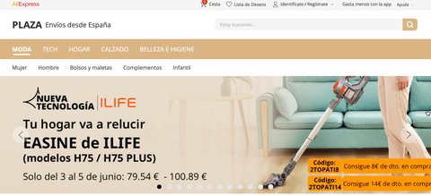 aliexpress almacen espana