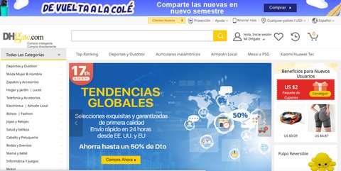 dhgate mejores tiendas chinas