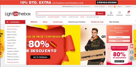 lightinthebox mejores tiendas chinas