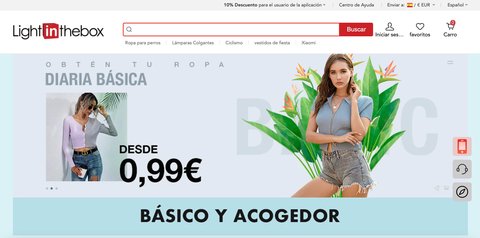 lightinthebox tiendas chinas