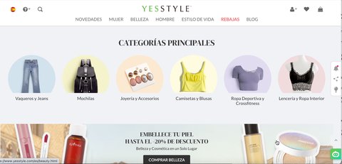 yesstyle comprar