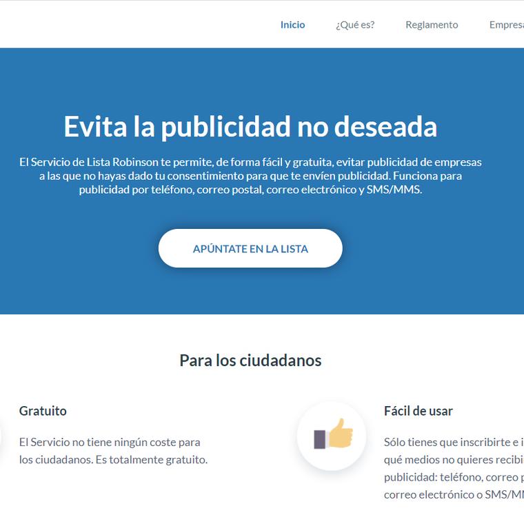 apuntar lista robinson