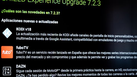 llega la versión 7.2.3 para la n v i d i a shield t v, incluye d a z n, fubo t v, k o d i v18 y mejoras en seguridad