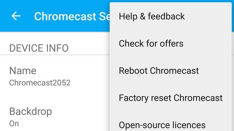 como resetear google chromecast