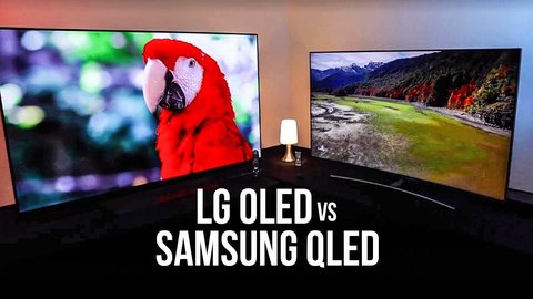 tv lg samsung oled qled